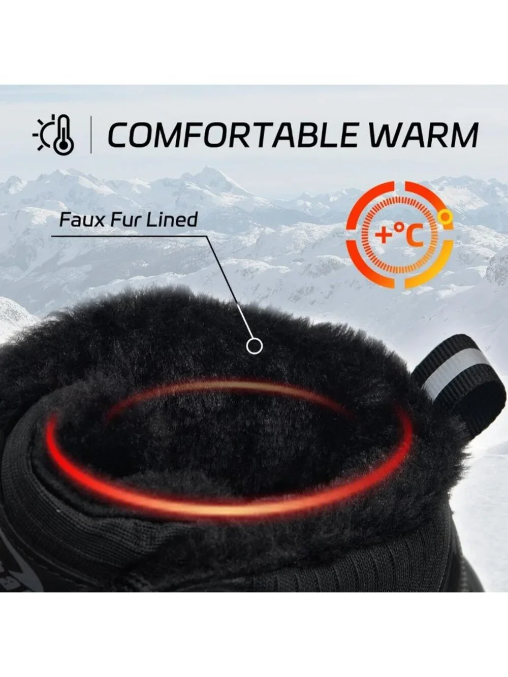 Waterproof Winter Snow Boots for Women | Warm Fur Lined Ankle Booties, Non-Slip